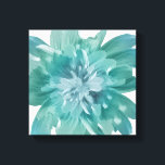 Artistic Teal Bloom Premium Canvas Wall Art<br><div class="desc">Elevate your home interior with this striking Teal Bloom Canvas Art. Featuring a high-definition, multi-layered floral design, this piece captures the intricate beauty of a blossoming flower in vivid turquoise and aqua tones. The artistic shading and 3D-like petal depth make it the perfect focal point for any modern living room,...</div>