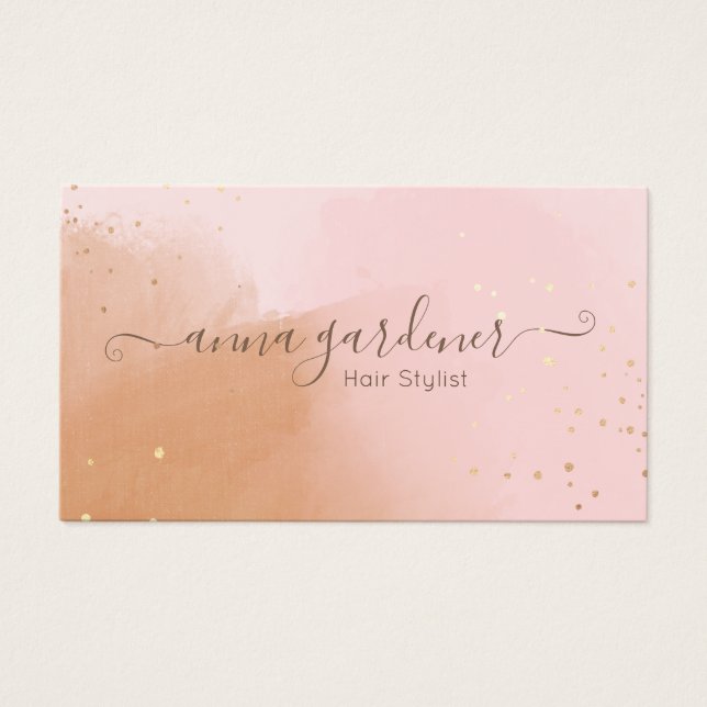 Artistic Terracotta Boho Gold Splatter Watercolor (Front)