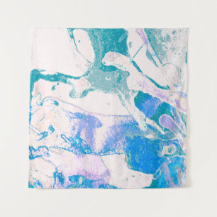 Artistic Texture. Bright Violet Border. Violet Art Tapestry