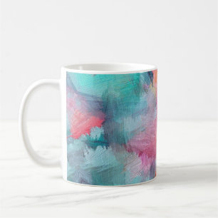 Artistic Texture: Colourful Abstract Wallpaper Coffee Mug