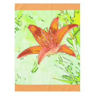 Artistic Tiger Lily Tablecloth