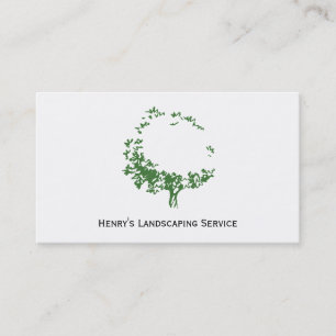 Artistic Tree (Forest Green) Business Card