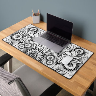 Artistic Tribal Design Desk Mat