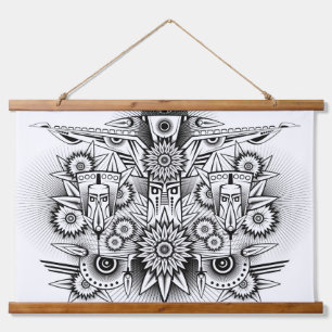 Artistic Tribal Design Hanging Tapestry