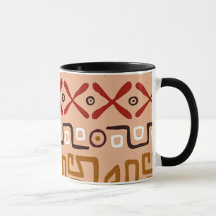 Artistic Tribal pattern African Hand drawing  Mug