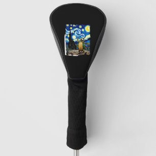 Artistic Turtle Shirt  Starry Night Turtle (1) Golf Head Cover