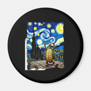 Artistic Turtle Shirt Starry Night Turtle (1) Magnet