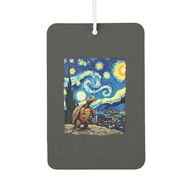 Artistic Turtle Shirt  Starry Night Turtle (2) Air Freshener (Front)