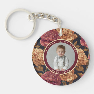 Artistic Unique Gifts For Women Carnation Floral Keychain
