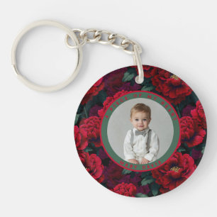 Artistic Valentine Gifts For Him Floral Carnation Keychain