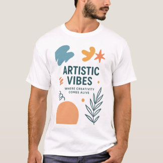 Artistic Vibes – Modern Artistic & Creative Design T-Shirt
