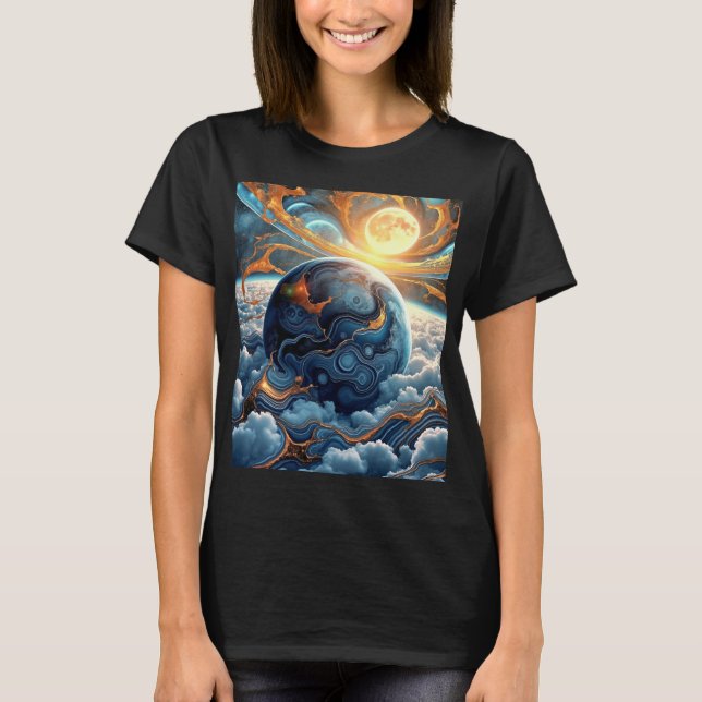 Artistic view of Earth from Above T-Shirt (Front)