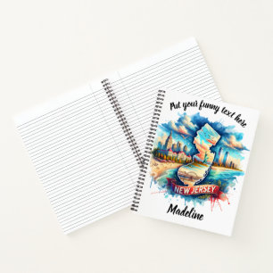 “Artistic view of New Jersey's coast” Notebook