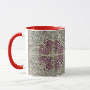 Artistic Vintage Floral Pattern by William Morris Mug