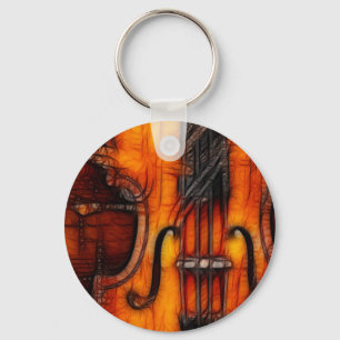 Artistic Violin Keychain