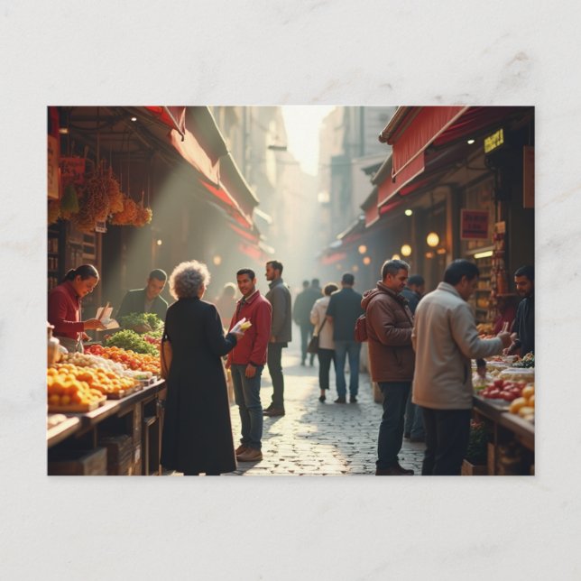 Artistic Vision: Rome's Cultural Cross Postcard (Front)