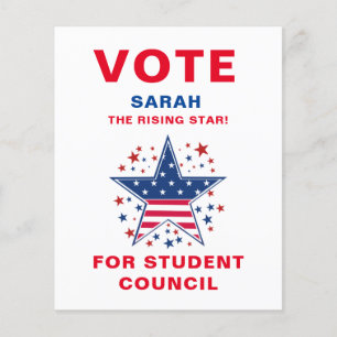 Artistic Vote for Class President: rising star Flyer