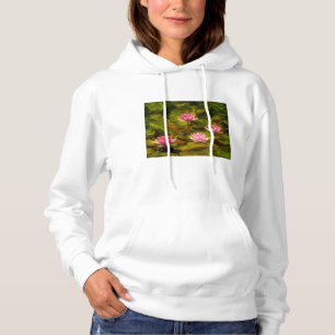 Artistic water lilies, California Hoodie