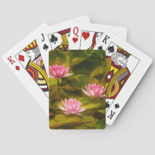 Artistic water lilies, California Playing Cards