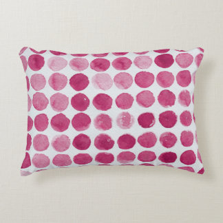 Artistic Watercolor Background Splash Accent Pillow
