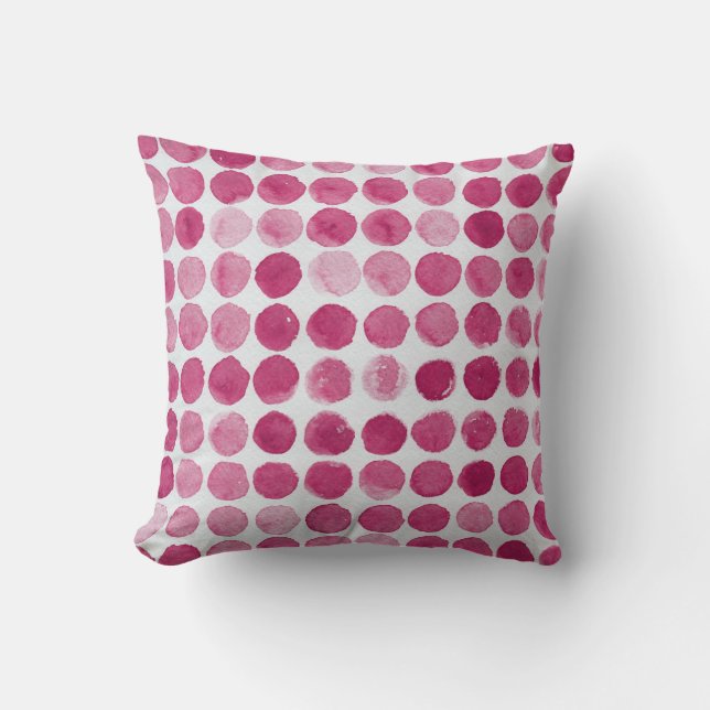 Artistic Watercolor Background Splash Throw Pillow (Front)