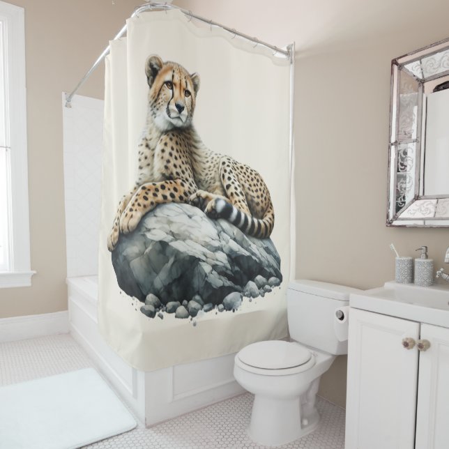 Artistic Watercolor Cheetah (In Situ)