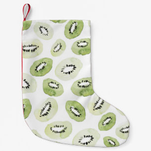 Artistic Watercolor: Hand-Drawn Seamless Design Small Christmas Stocking