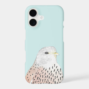 Artistic Watercolor Painted Bird Kestrel
