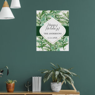 Artistic Watercolor Tree Personalized Poster