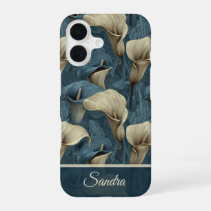 Artistic Wedding Gift Calla Lilies Flower Name iPhone 16 Case