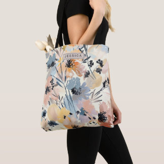 Artistic Wildflowers Tote Bag