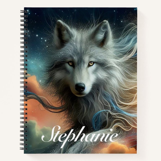 Artistic Wolf Notebook (Front)