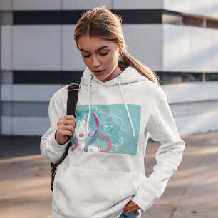 Artistic Woman Illustration Hoodie