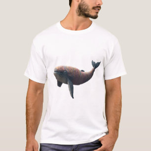 Artistic Yarn-Wrapped Whale Graphic T-Shirt - Uniq