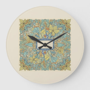 Artistic Zentangle Mandala Wall Clock
