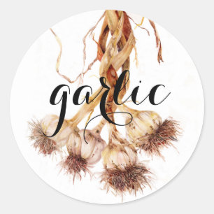 Artistically designed spice & herb labels!  classic round sticker