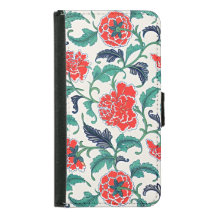 ArtisticBloom's Elegant Red Floral Vintage