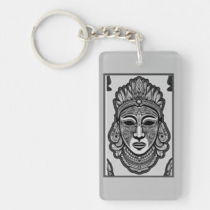 "Artistry of Heritage Masks" Keychain