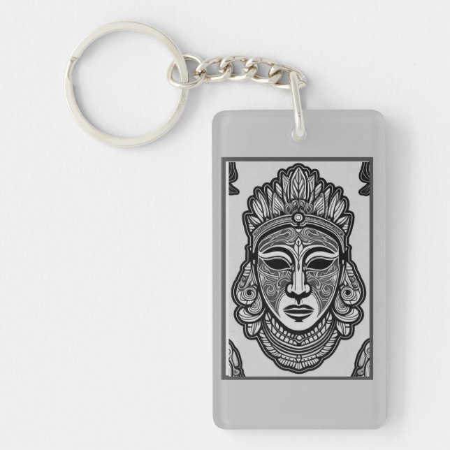 "Artistry of Heritage Masks" Keychain (Front)