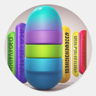 "Artistry Unleashed: Captivating Capsule Collectio Classic Round Sticker