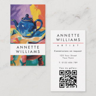 Artist's add your art business card