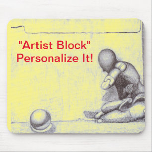 Artists and creative people dread artist's block m mouse pad
