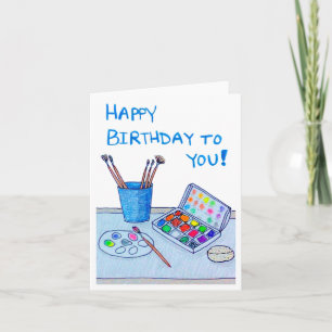 Artist's Birthday Card