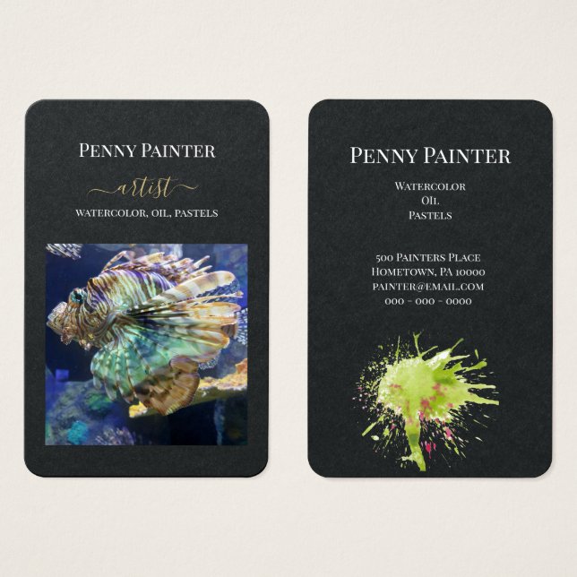 ARTISTS BUSINESS AND CONTACT PROFILE CARDS (Front & Back)