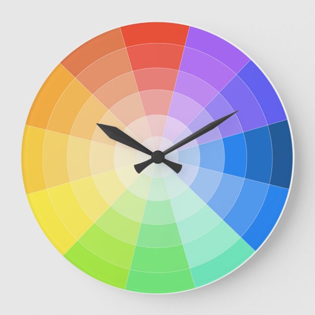 Artists Colorwheel Large Clock (Front)