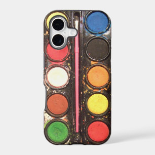 Artist's colourful paint colour box