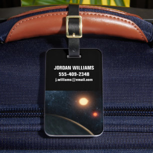 Artist's Concept Illustrating Kepler-16b. Luggage Tag
