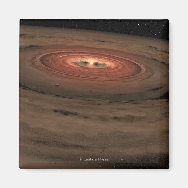 Artist's concept Mini Solar System in the Making Magnet (Front)