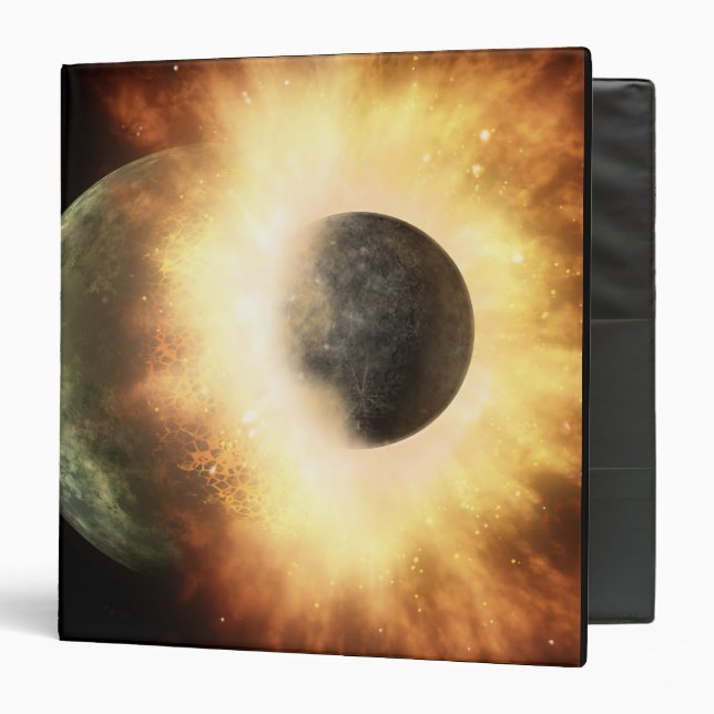 Artist's concept of a celestial body binder (Front/Inside)