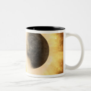 Artist's concept of a celestial body Two-Tone coffee mug